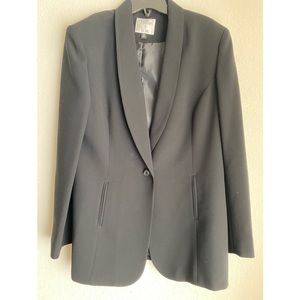 Le Suit Black Blazer Jacket Size 14